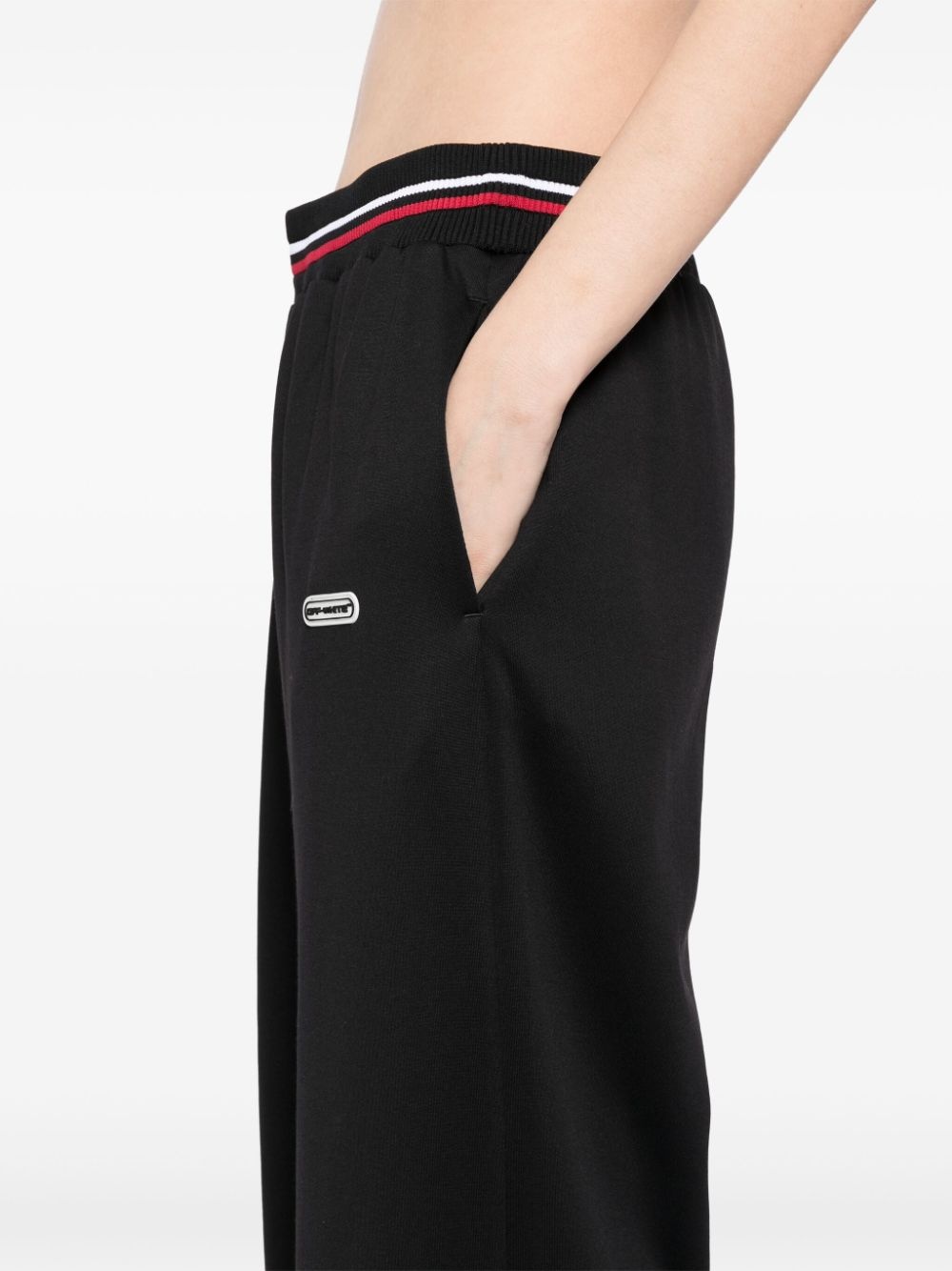 stripe detail pants - 5