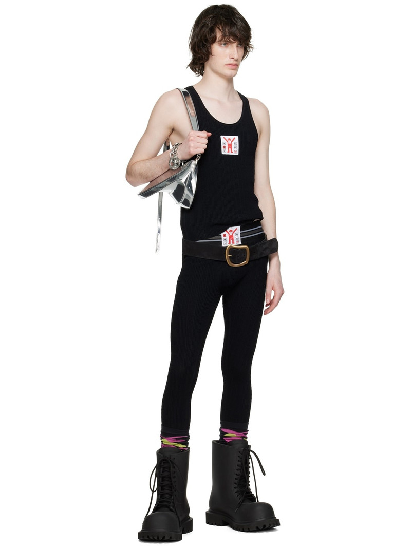 Walter Van Beirendonck Black Jock Tank Top outlook