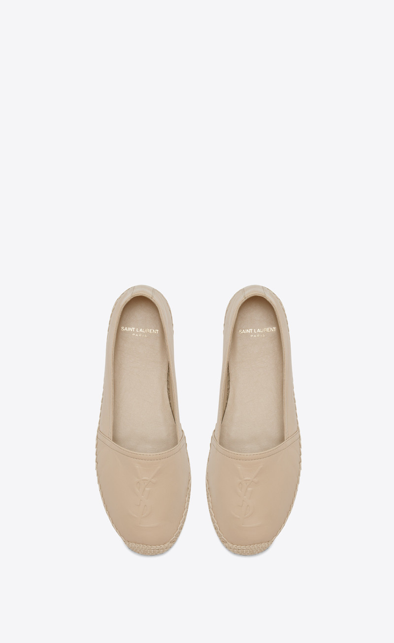 SAINT LAURENT monogram espadrilles in lambskin outlook