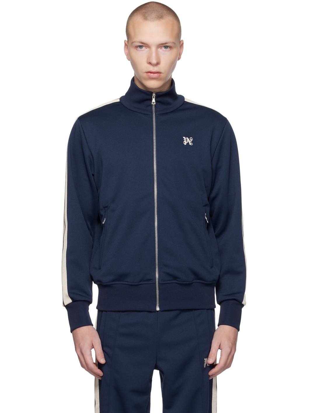 Navy Monogram Jacket - 1