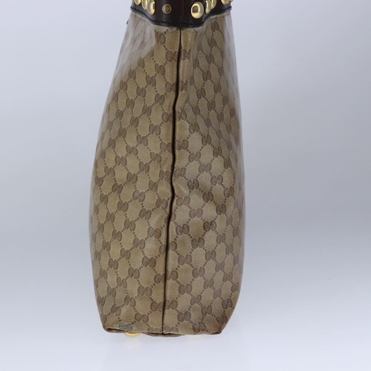 GUCCI GG Crystal Tote Bag Coated Canvas Beige Gold - 4