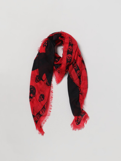 Alexander McQueen Alexander McQueen scarf in printed modal and silk blend outlook