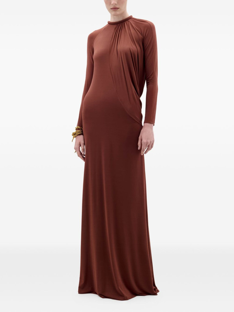 SILVIA TCHERASSI Lais draped long-sleeve maxi dress outlook