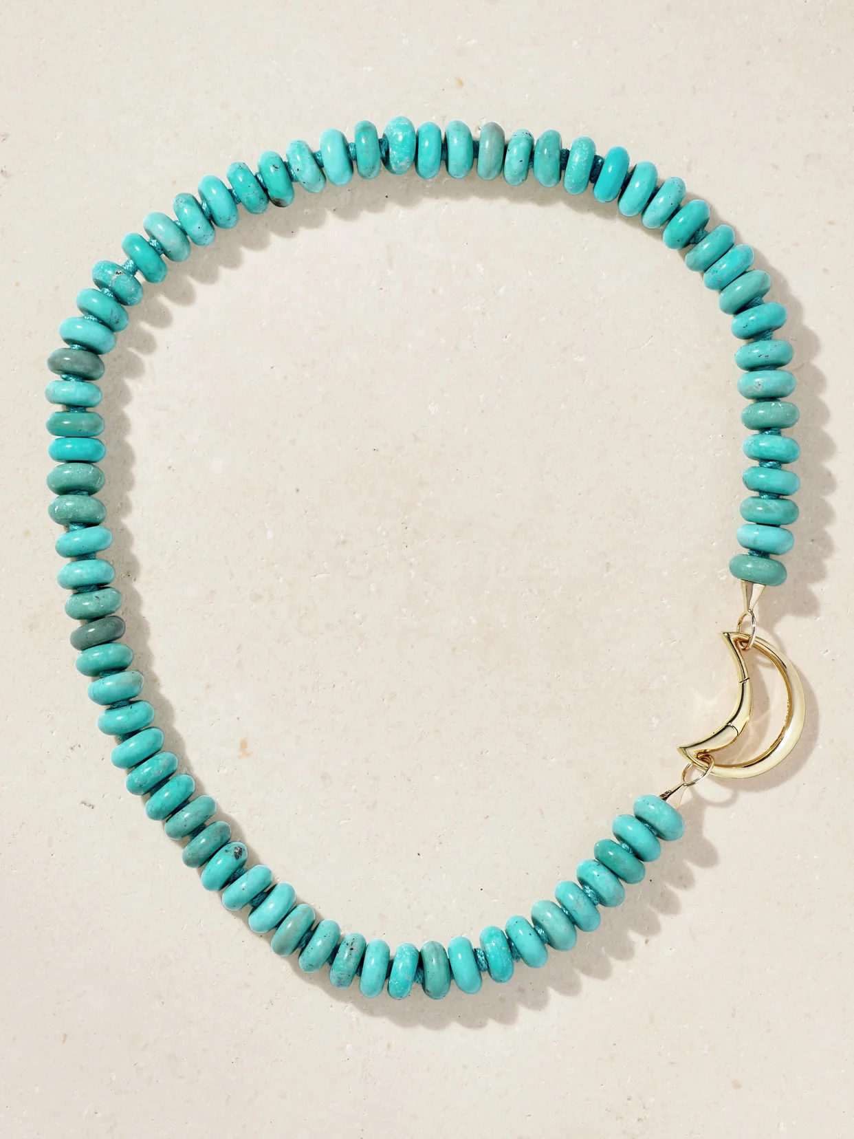 Moonlock + Rondelle 18 And 14-karat Gold Turquoise Necklace - 1