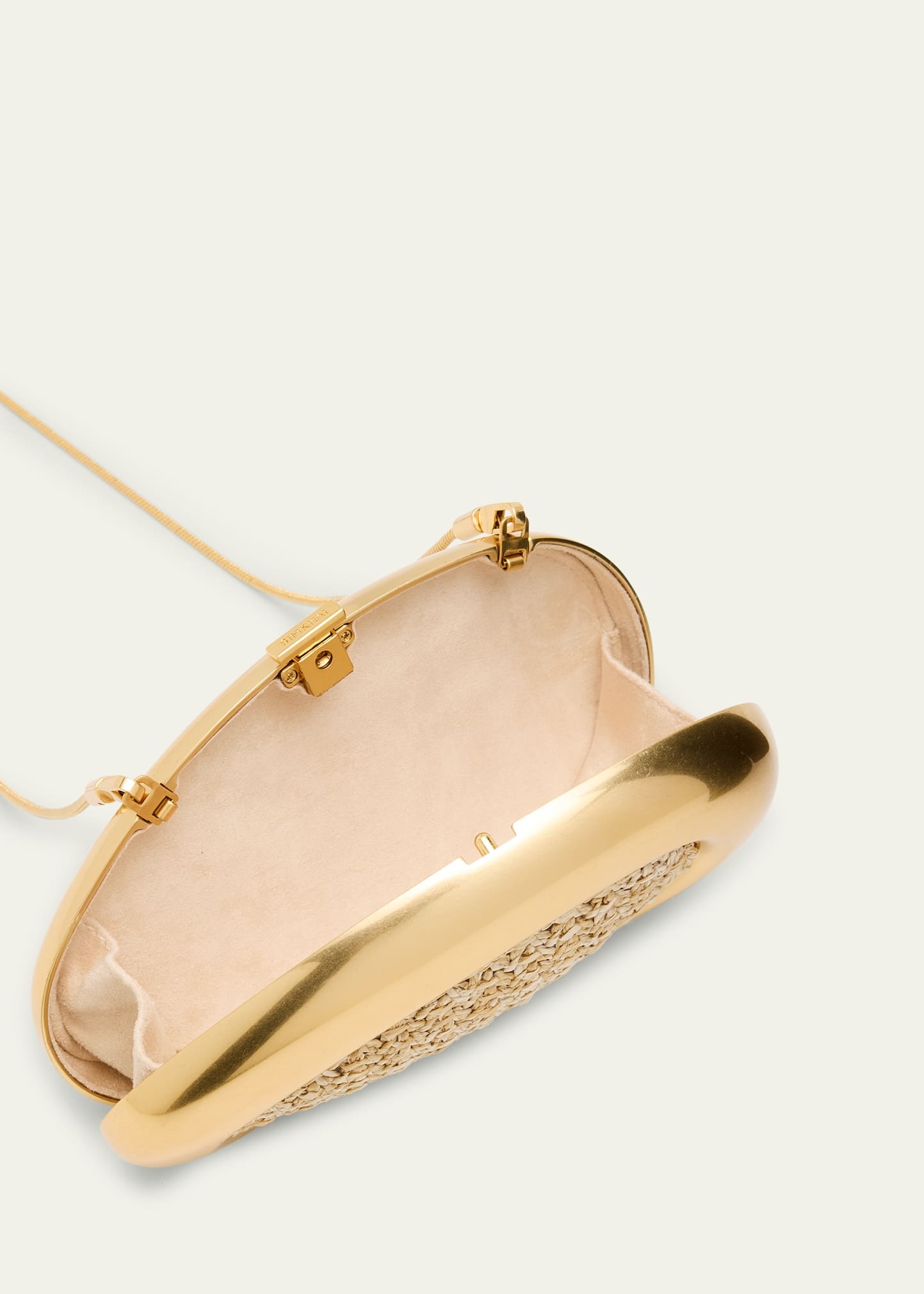 Luna Oval Woven Clutch Bag - 4