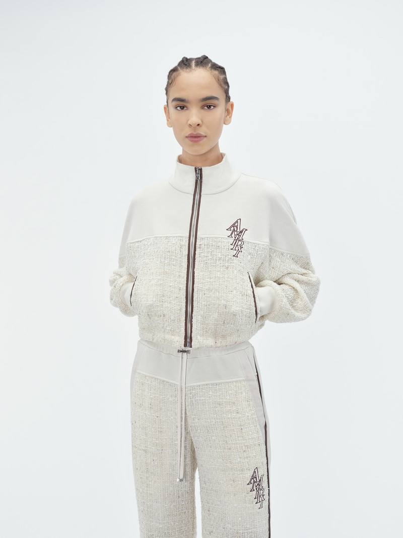 AMIRI BOUCLE HYBRID TRACK JACKET outlook