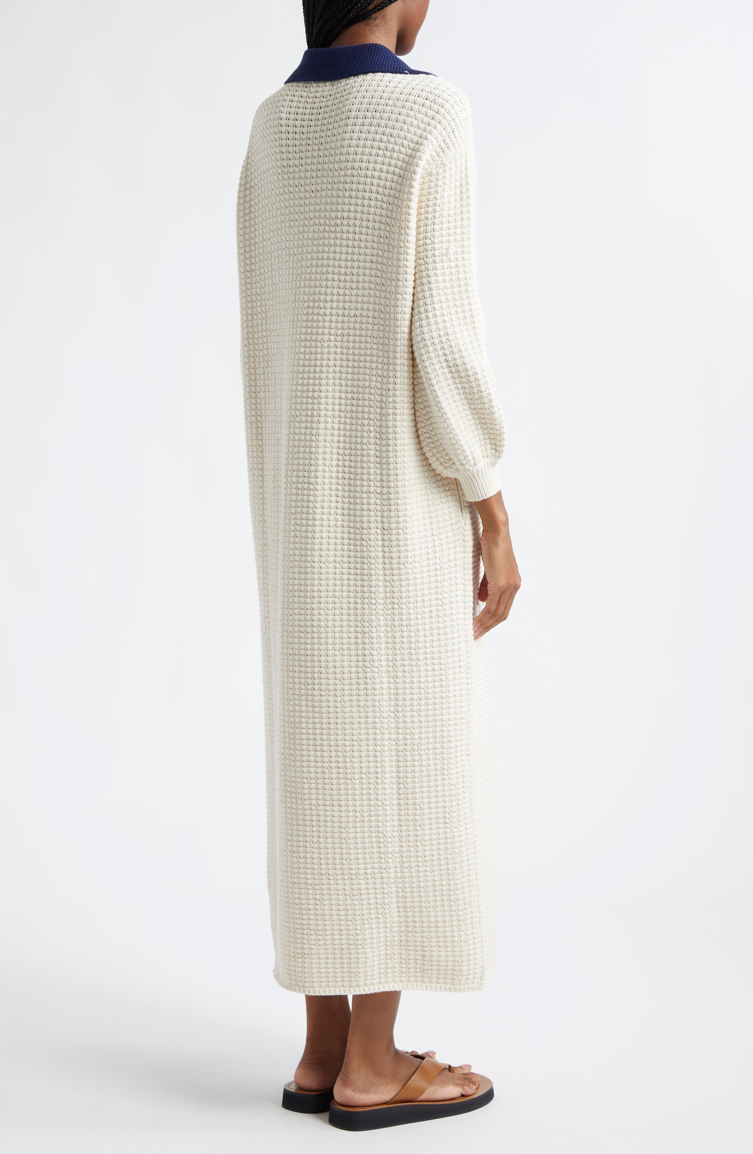 STAUD Altea Dress in Ivory/Navy at Nordstrom - 2