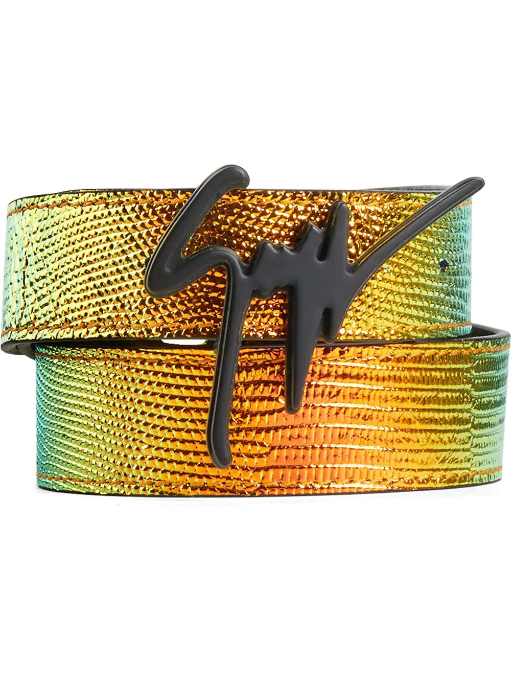 iridescent effect belt  - 1