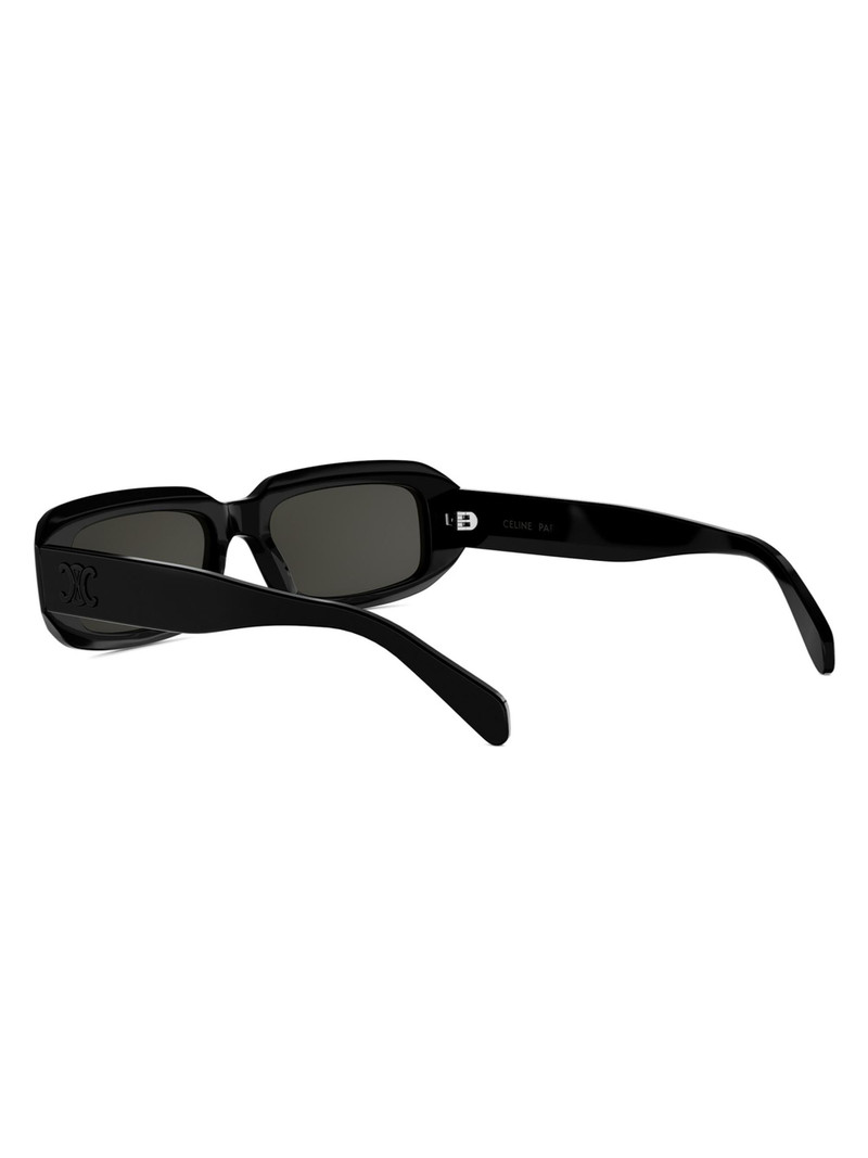 Women's Triomphe 54MM Rectangular Sunglasses - Black Smoke 4
