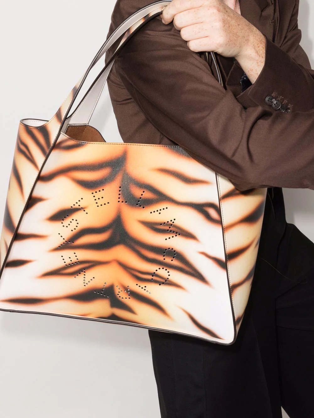 Stella Logo tiger-print tote bag - 2