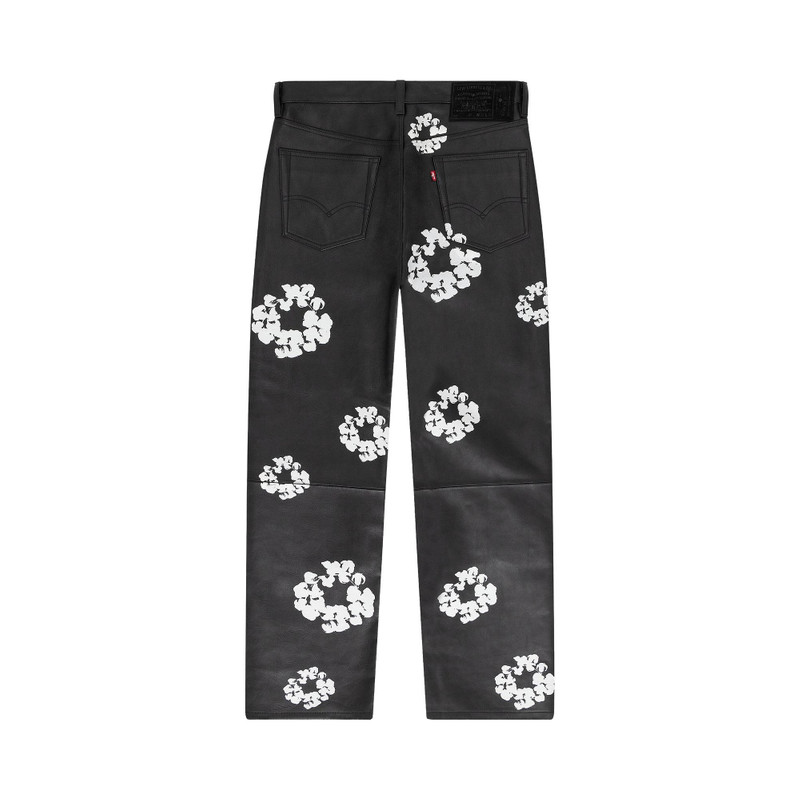 Levi's Levi's x Denim Tears Leather Wreath Pants 'Black' outlook
