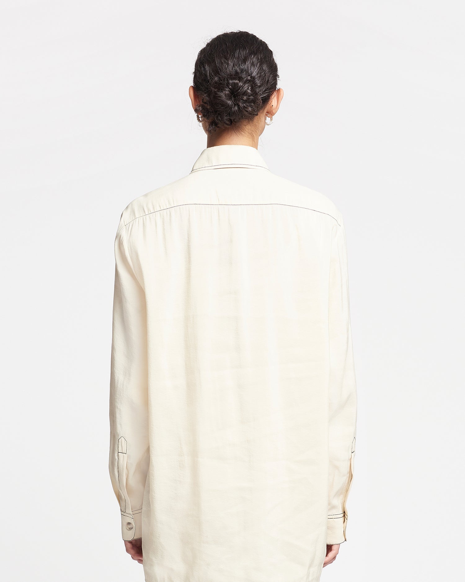 Glass Poplin Shirt Dress - 9