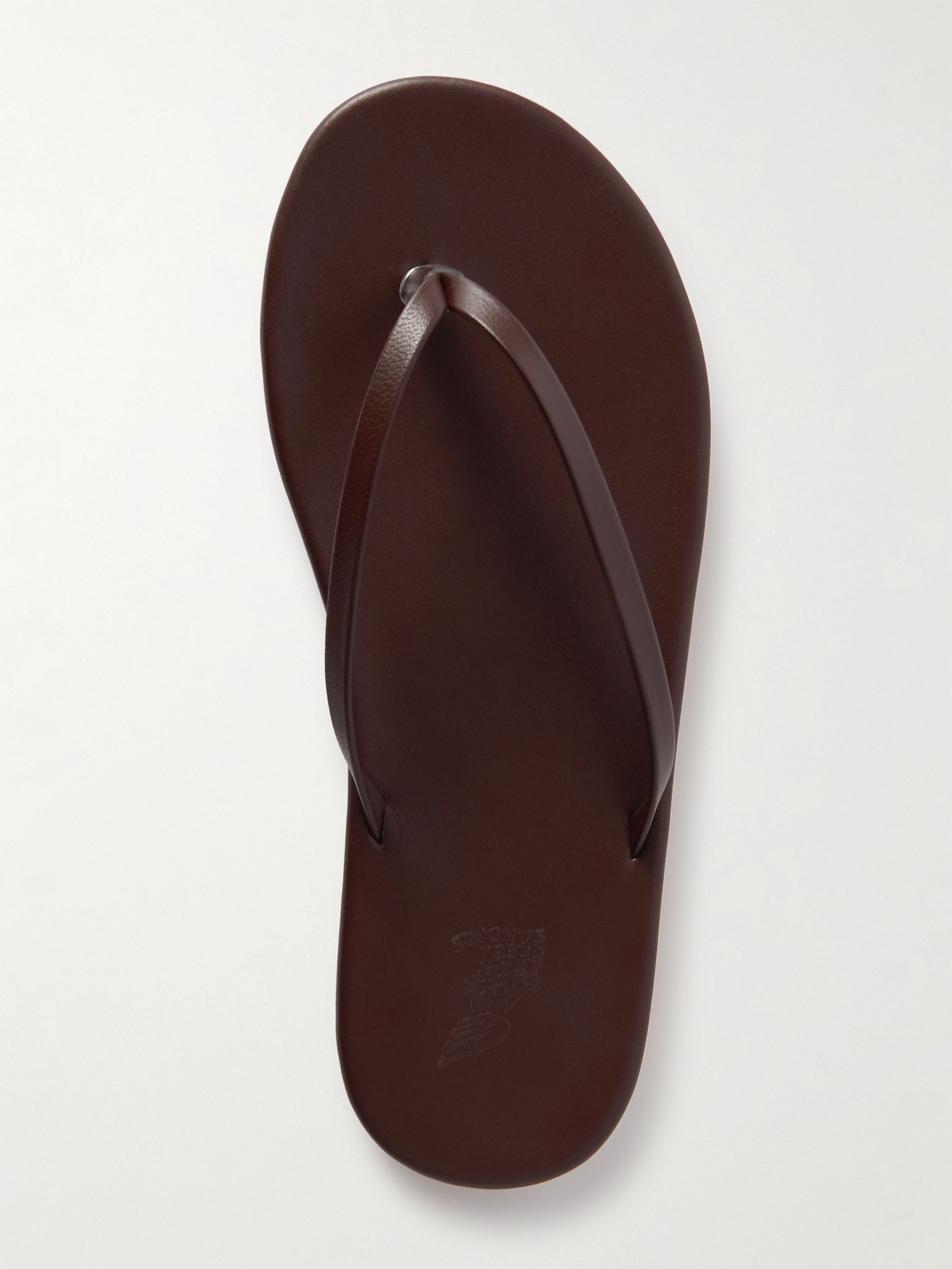 Saionara leather flip flops Brown - 5