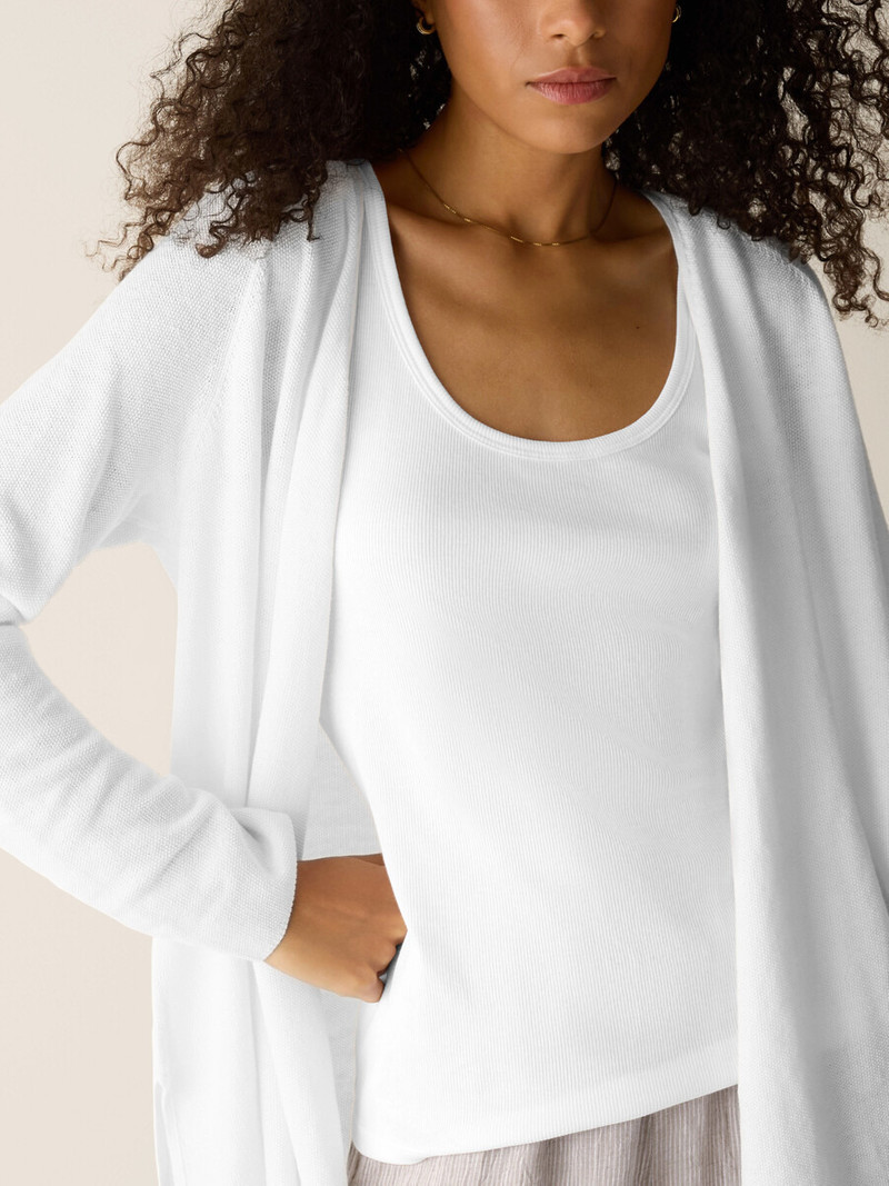 Organic Linen Cotton Wrap Cardigan 5