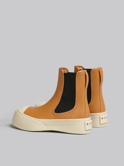 Marni BROWN NAPPA LEATHER CHELSEA BOOT outlook