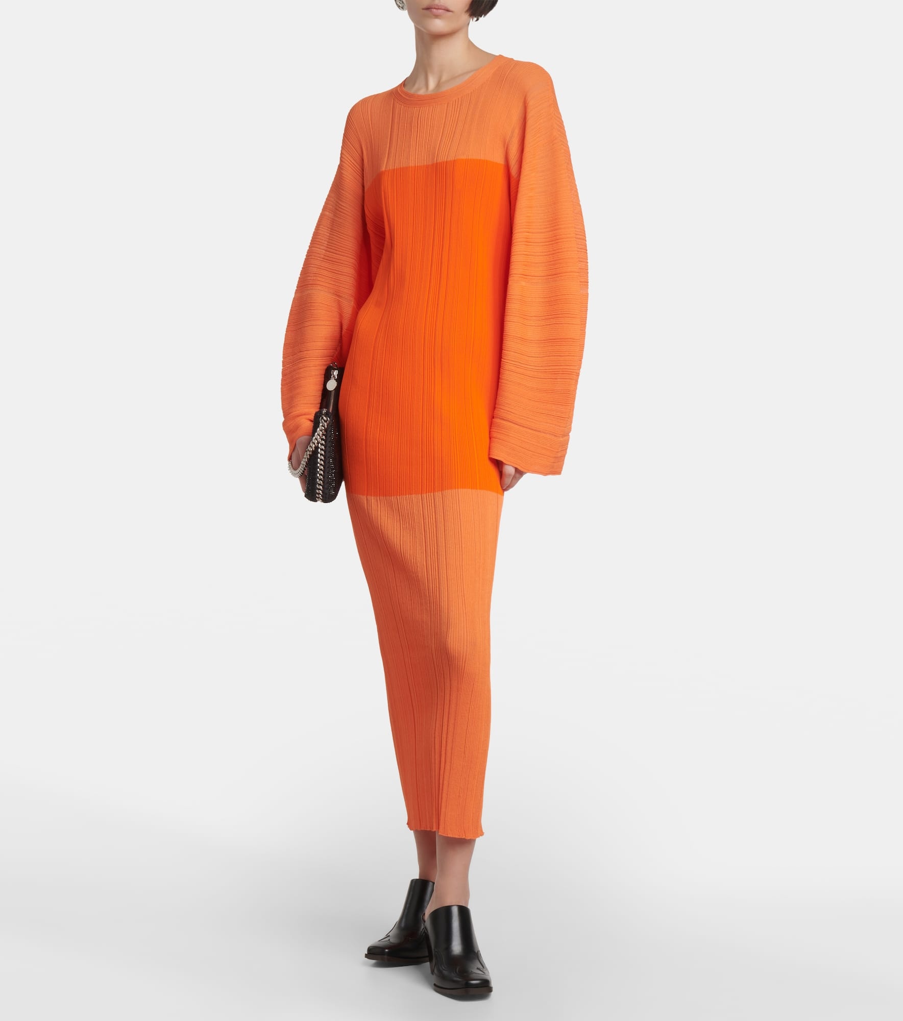 Plissé midi dress - 2