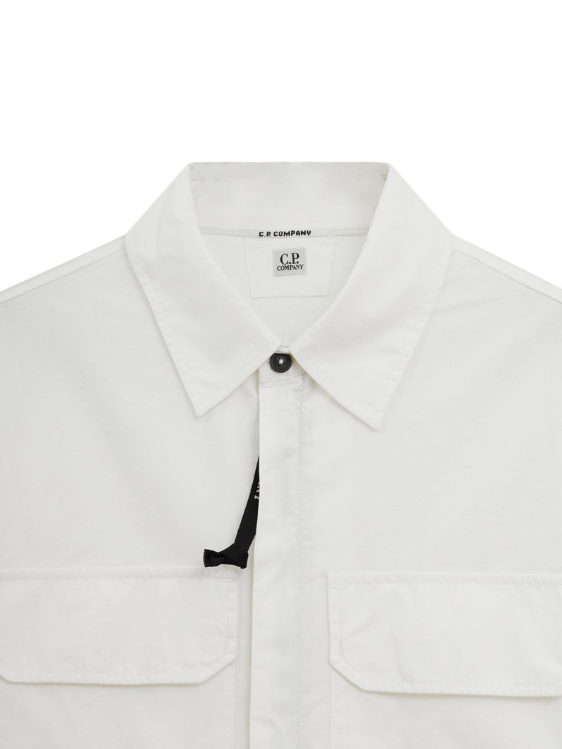 Lens-detail zip-up shirt 4