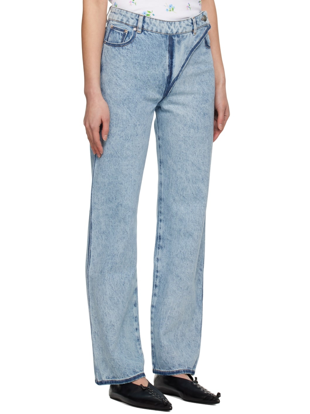 Blue Washed-Out Jeans - 2