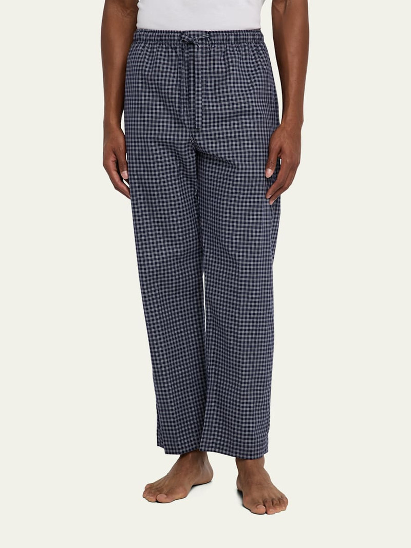 Derek Rose Men's Braemar Brushed Cotton Pajama Pants outlook