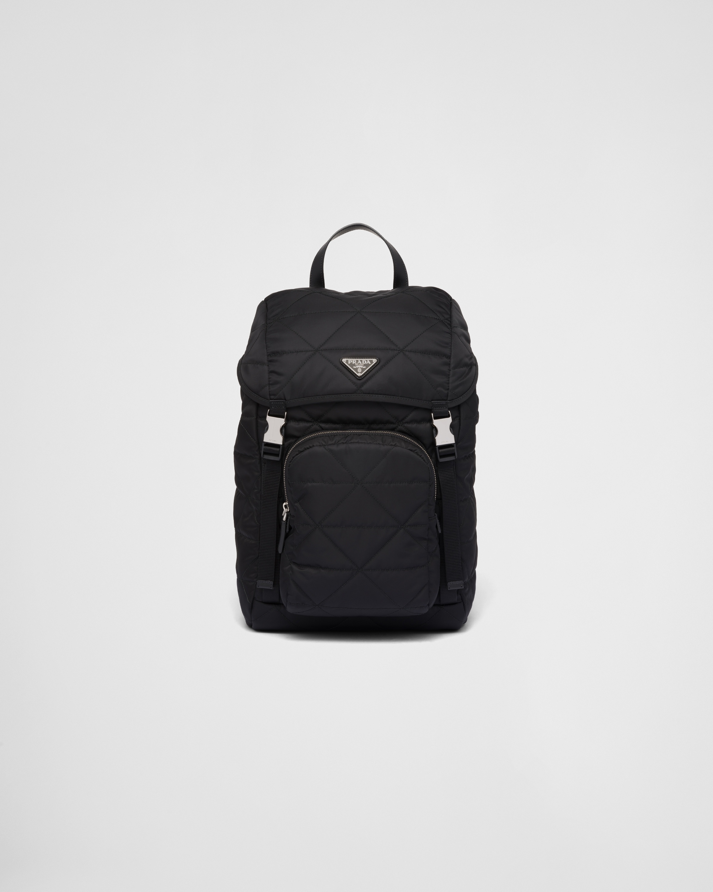 Re-Nylon backpack with topstitching - 1
