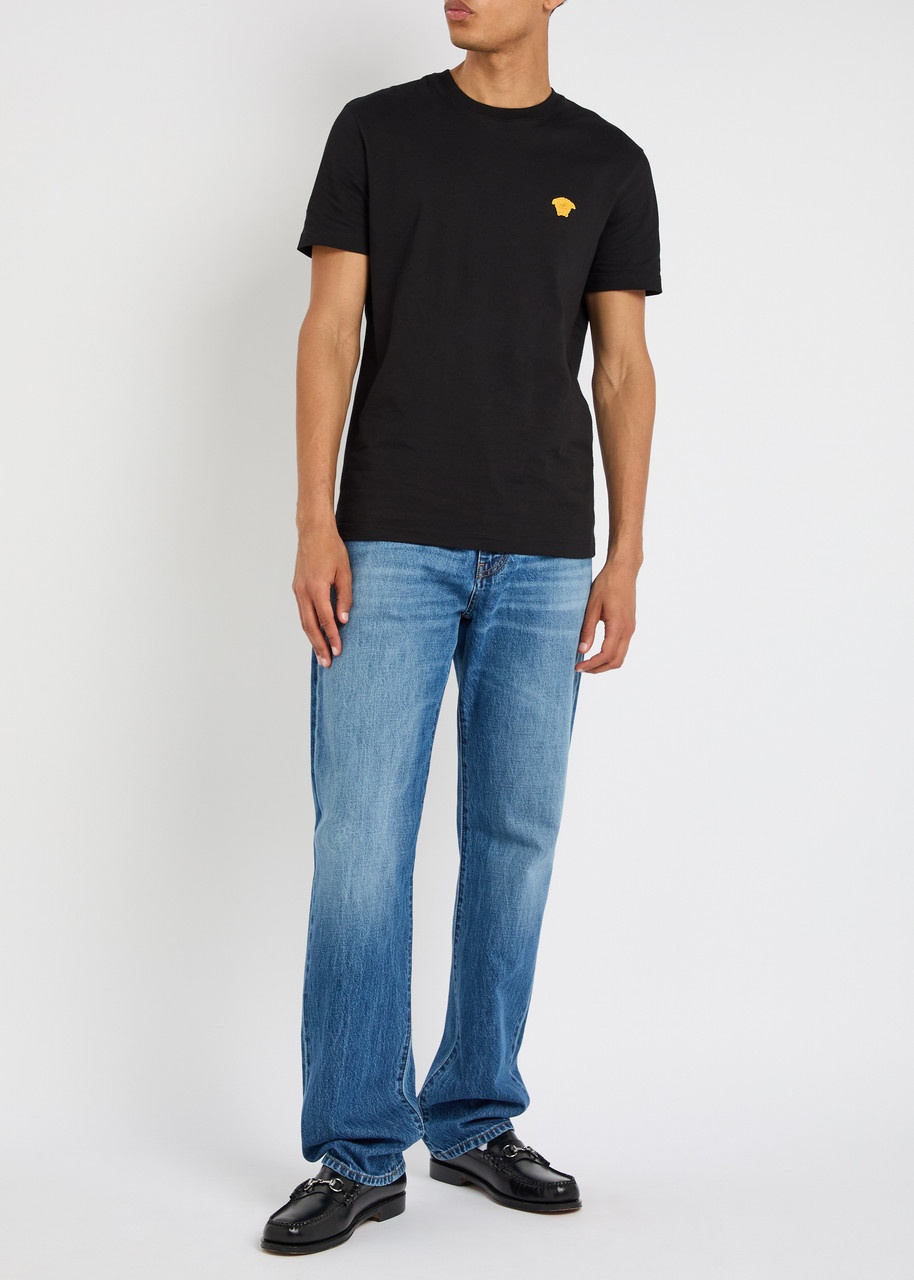 Versace Logo-embroidered Cotton T-shirt - 4