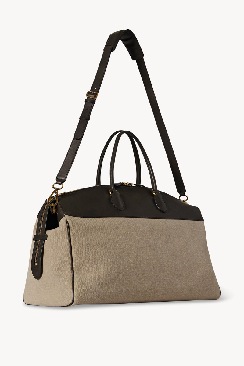 XL George Duffle in Leather and Denim 4