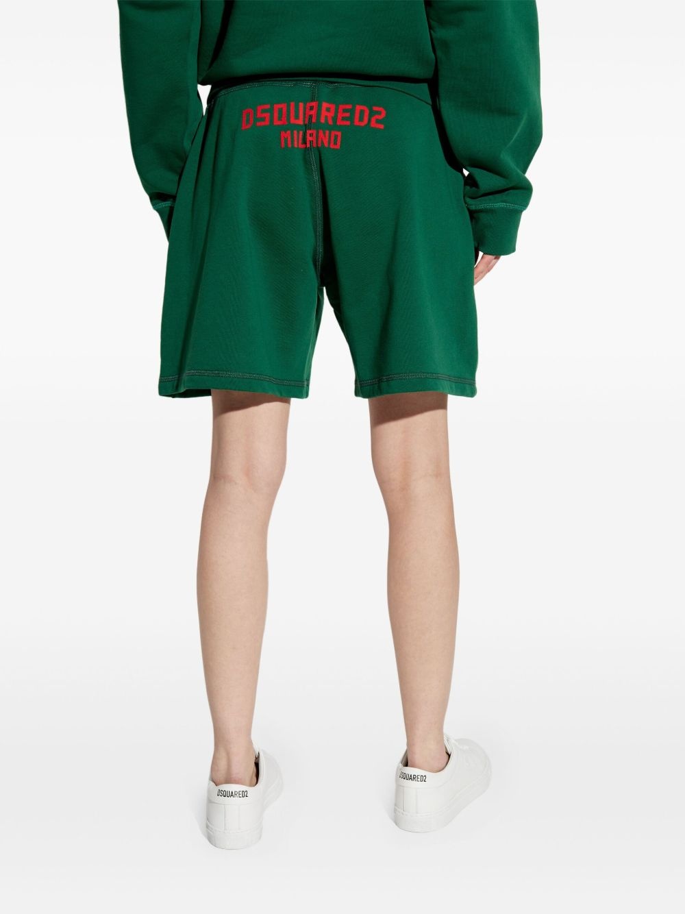 printed track shorts - 4