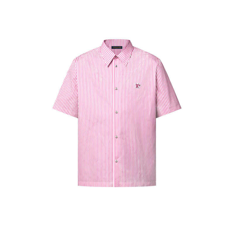Monogram Striped Short-Sleeved Shirt 1