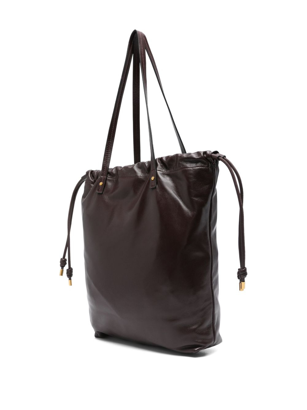 Silven drawstring leather shoulder bag - 3
