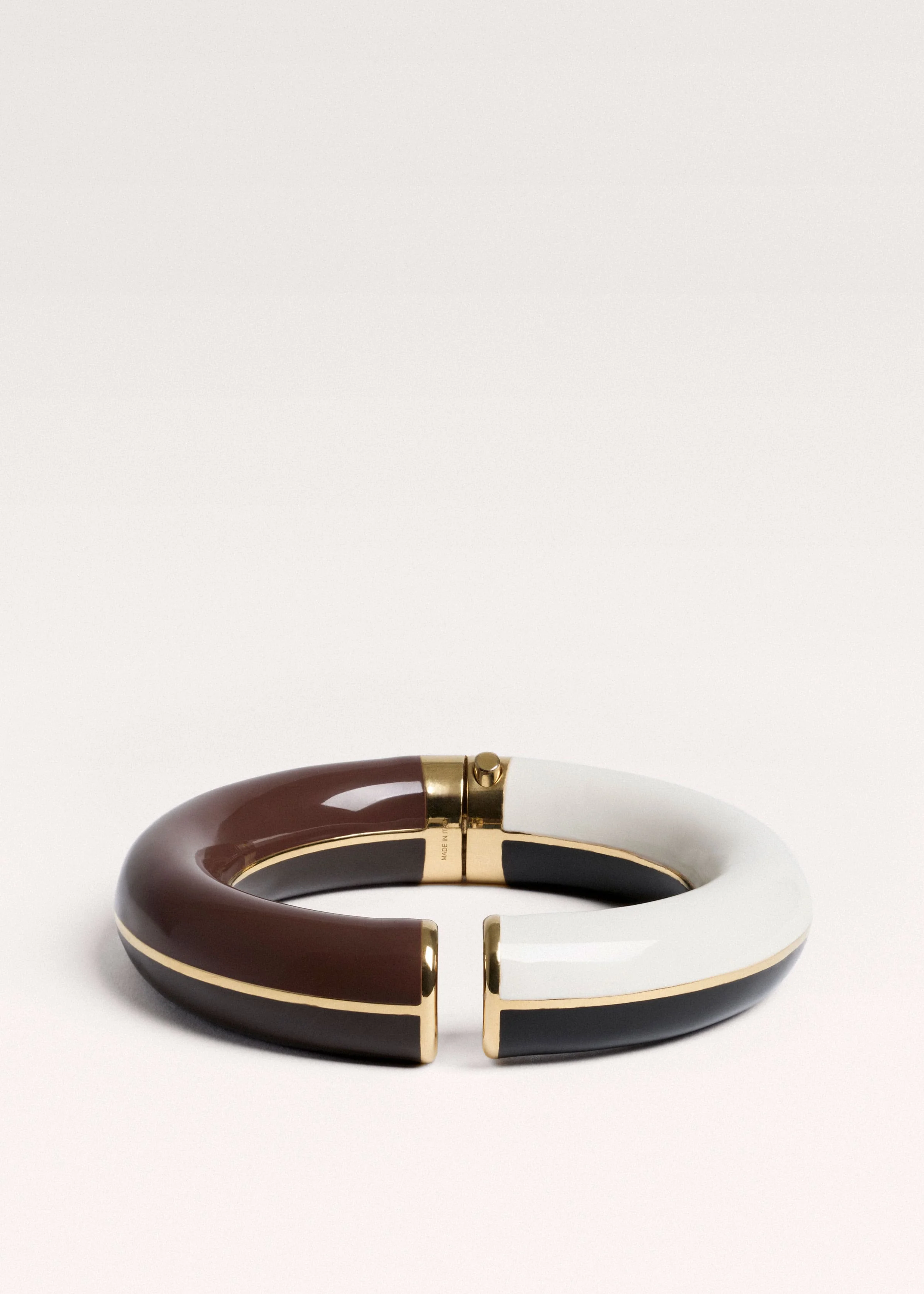 Enamel Hinged Cuff - 1