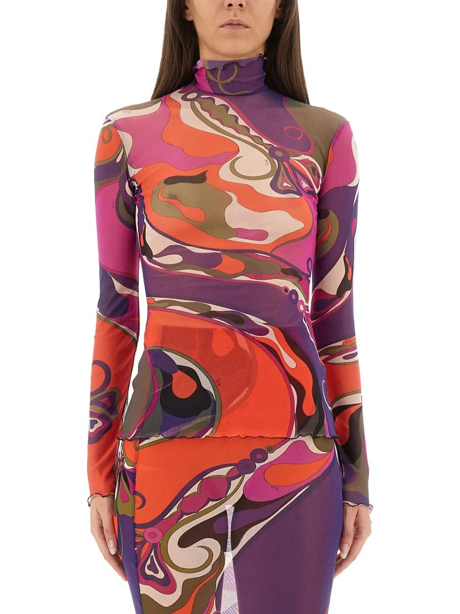 Pucci Orchid Print Top - 1