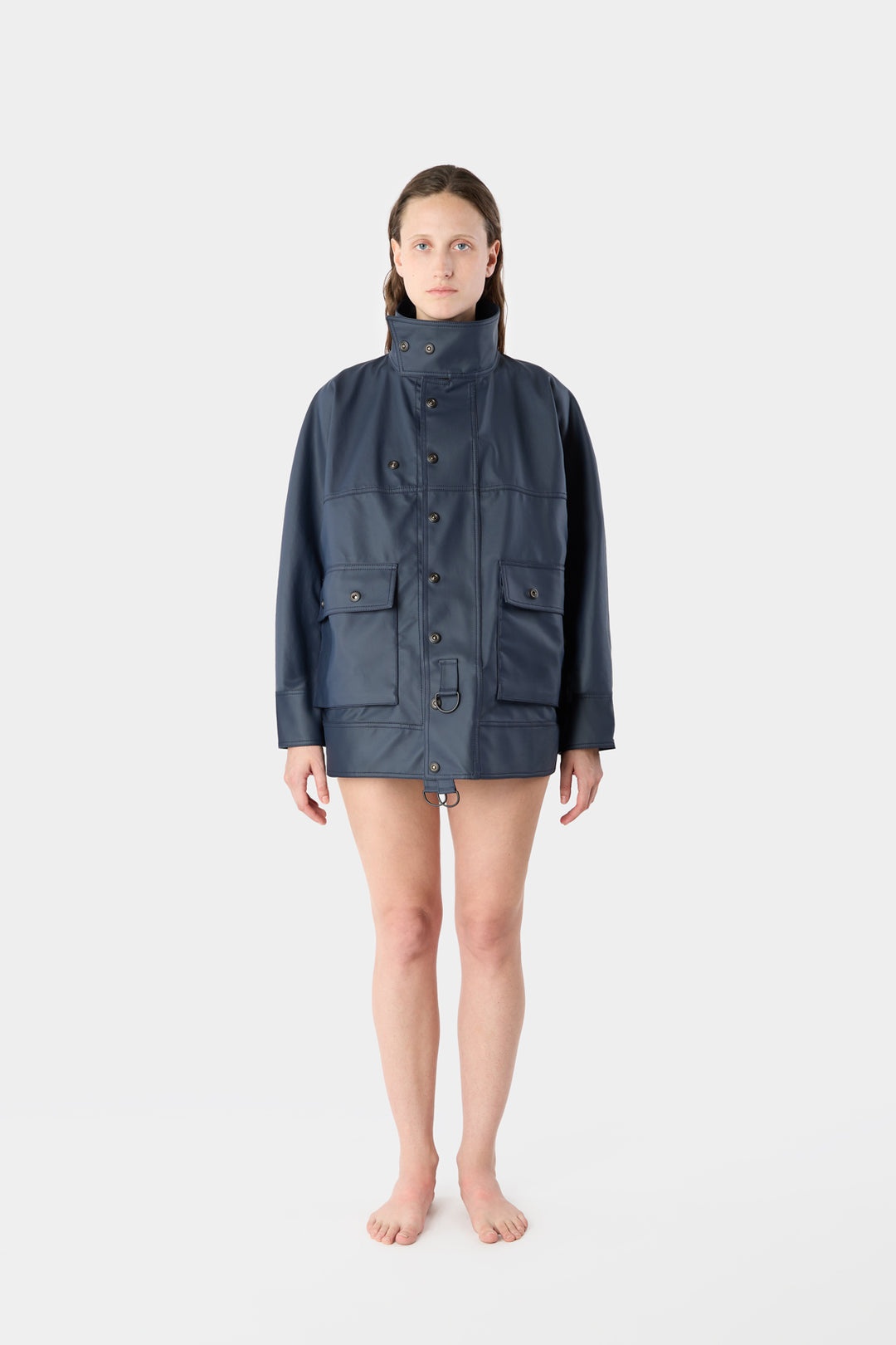 SHORT PINO JACKET / dark navy - 4