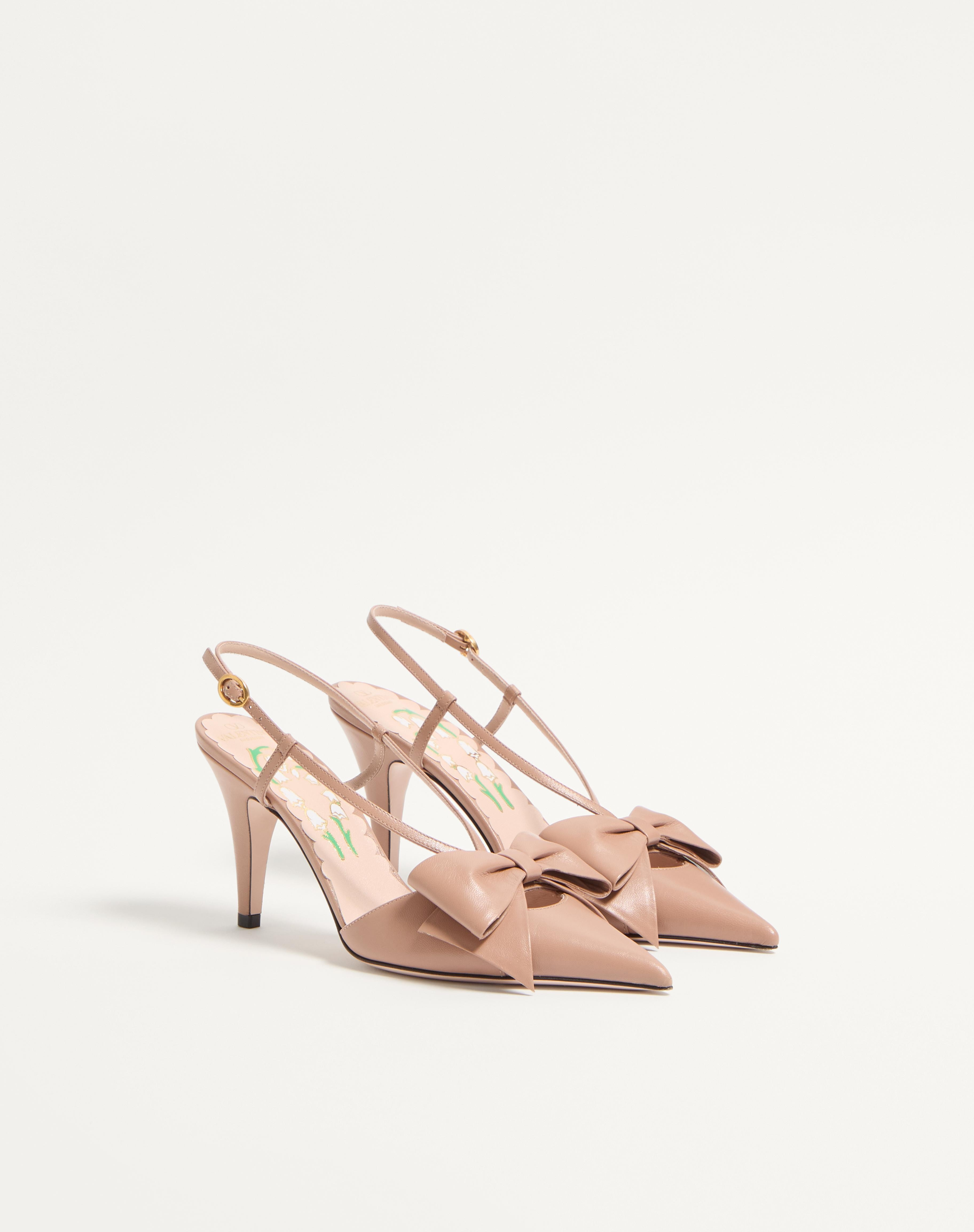 BOWOW SLINGBACK PUMPS IN KIDSKIN 85MM - 3