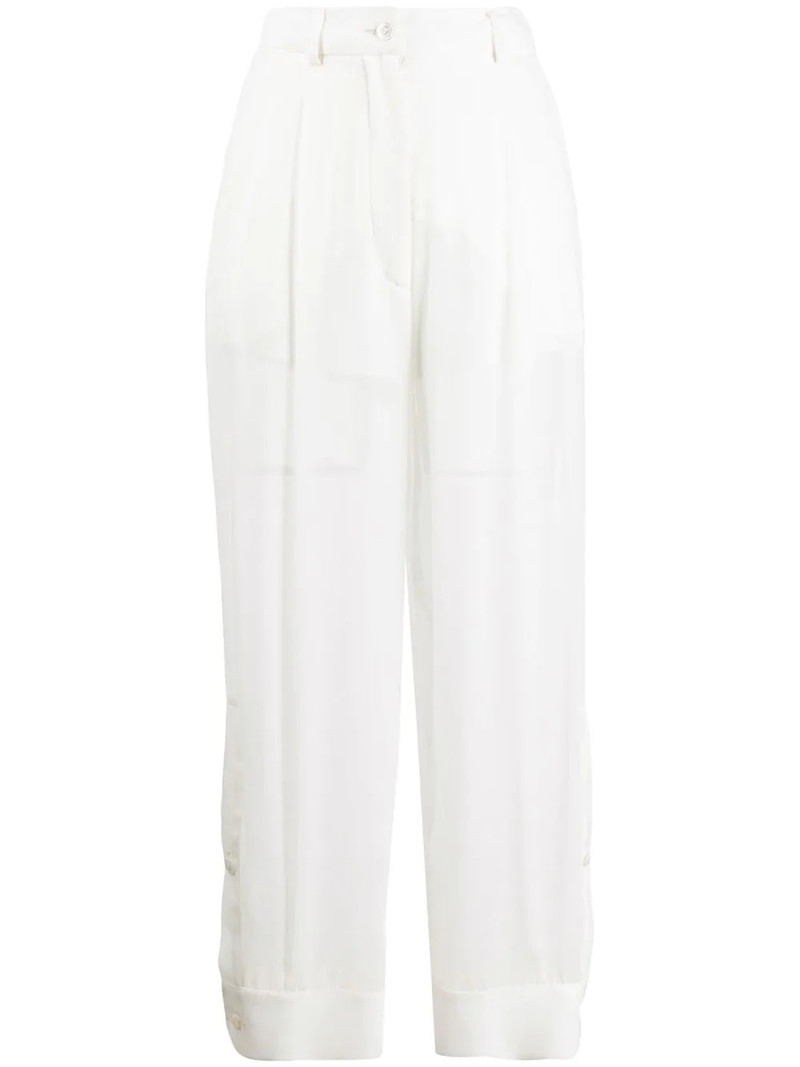 high-rise sheer trousers 1
