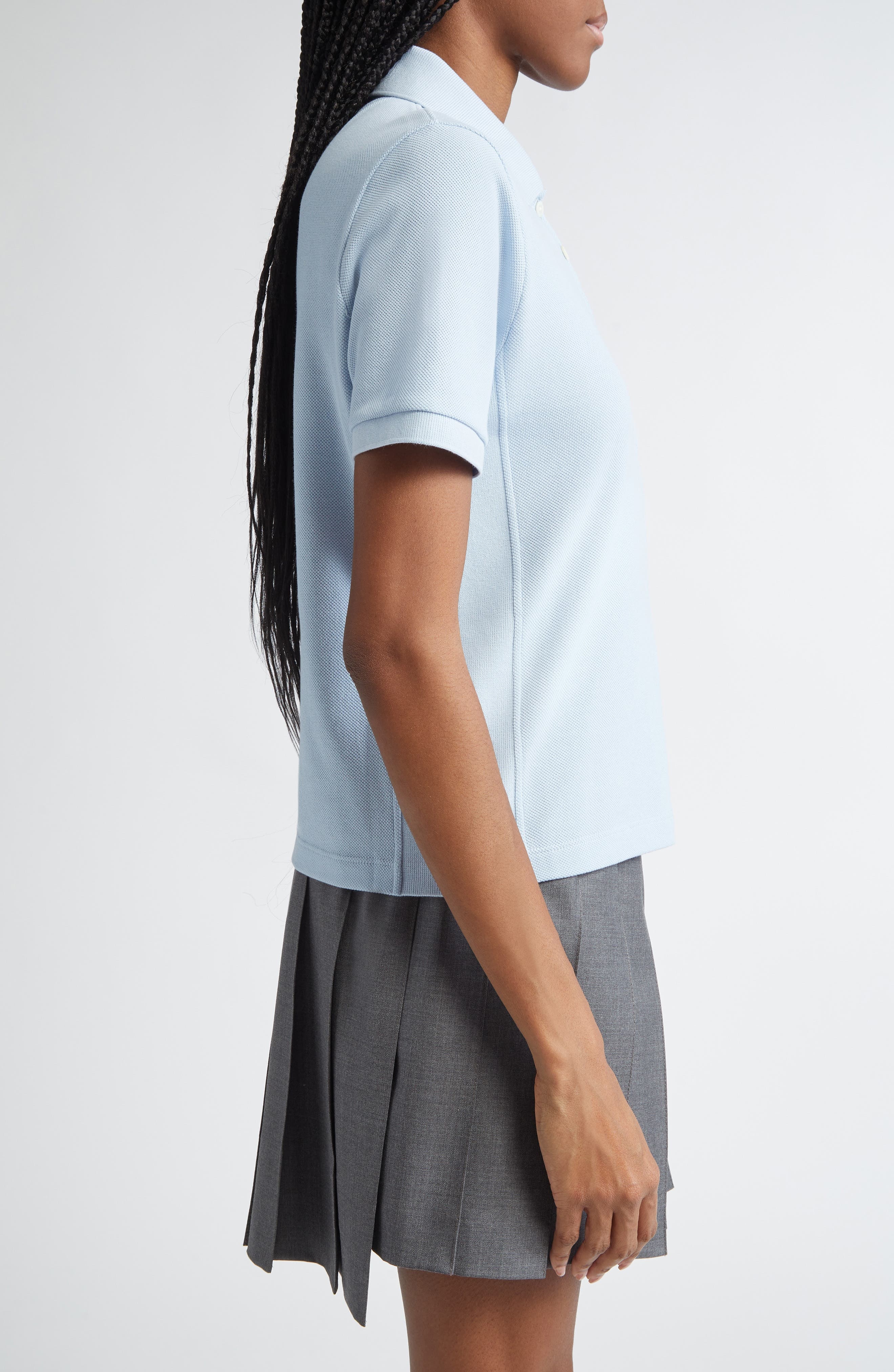 Thom Browne 4-Bar Cotton Piqué Polo in Teal at Nordstrom - 3