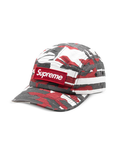 Supreme layered camouflage-pattern camp cap outlook