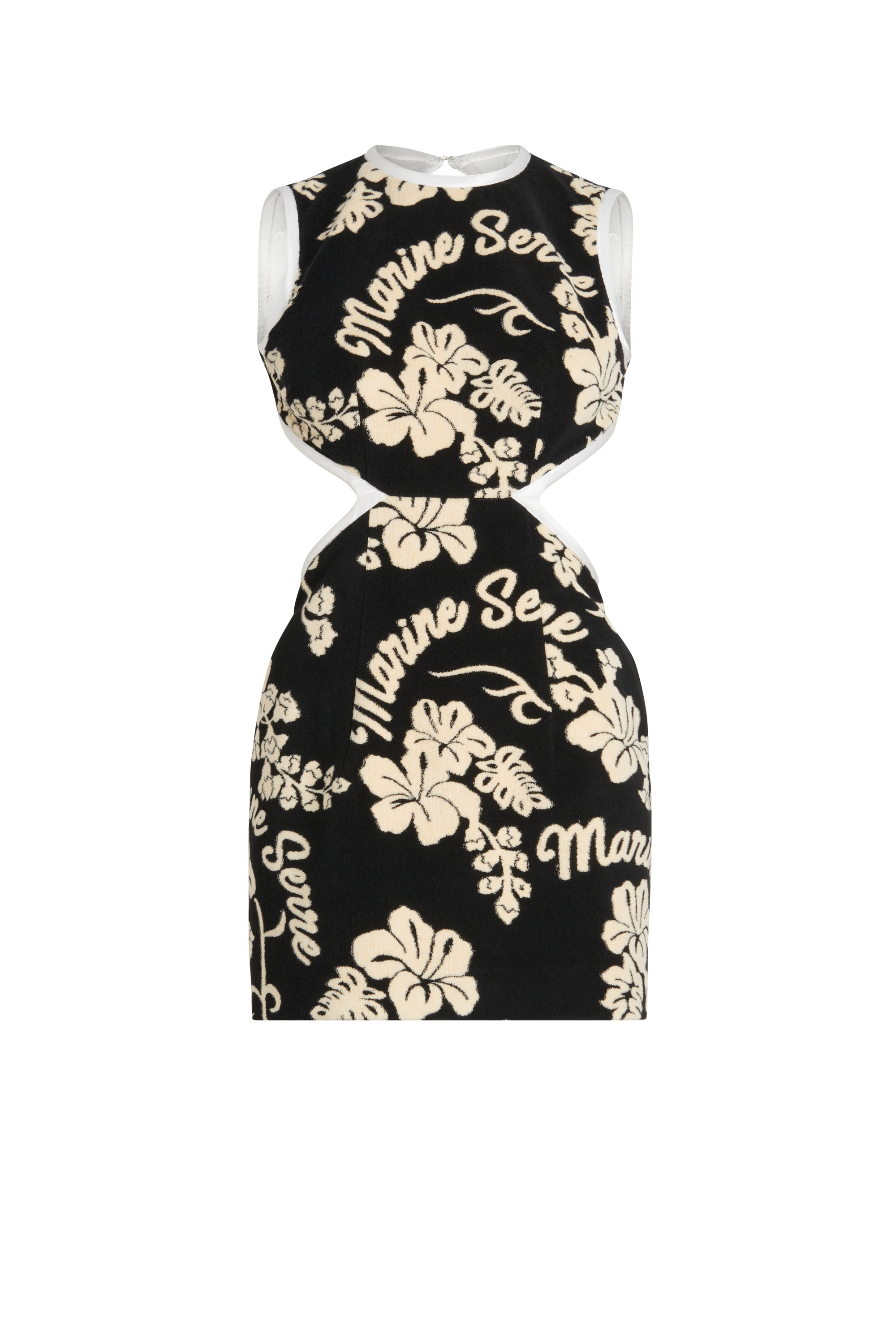 Jersey Jacquard Towel Mini Dress - 1