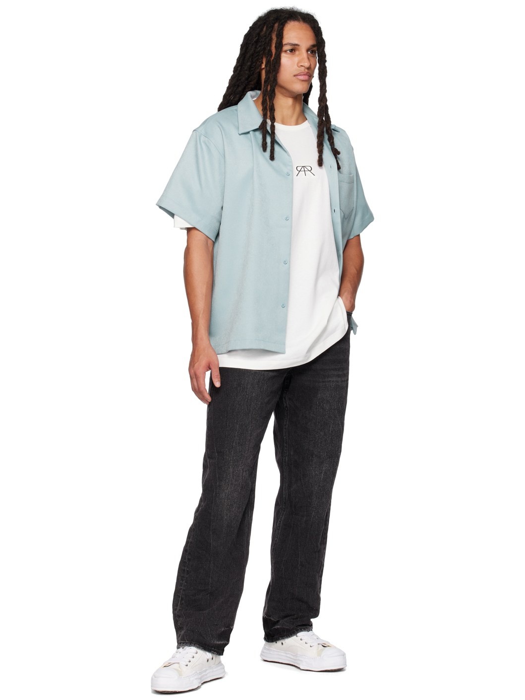 Blue Patch Pocket Shirt - 4