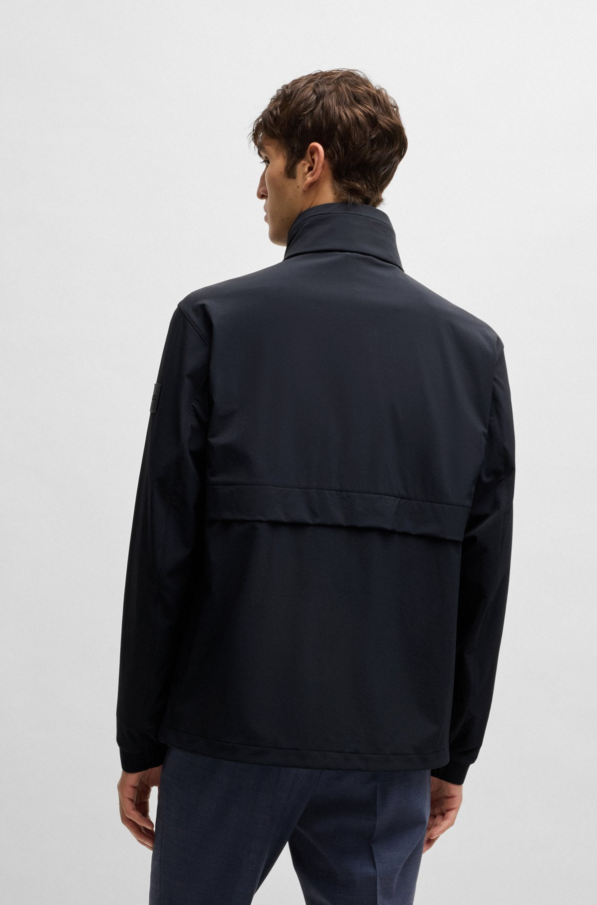 SOFTSHELL JACKET IN WASHABLE STRETCH FABRIC WITH PACKABLE HOOD - 4