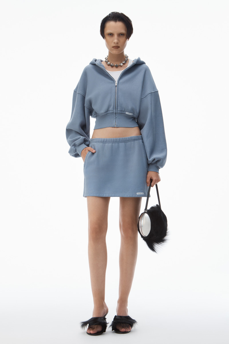 Alexander Wang acid wash miniskirt in cotton outlook