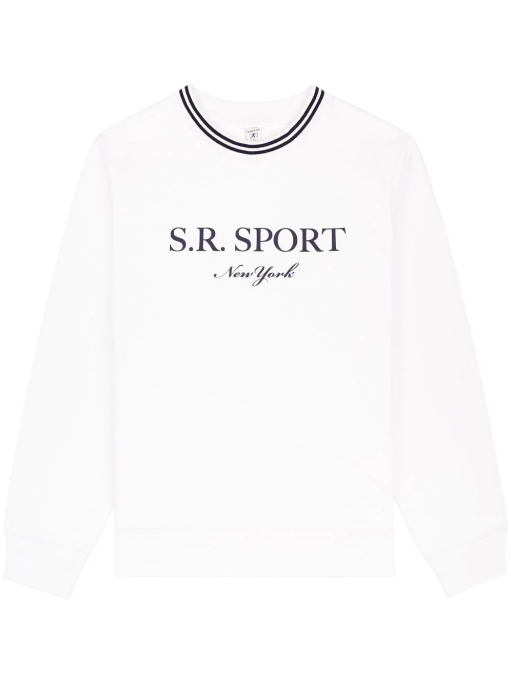 SR Sport logo-print cotton sweatshirt - 1