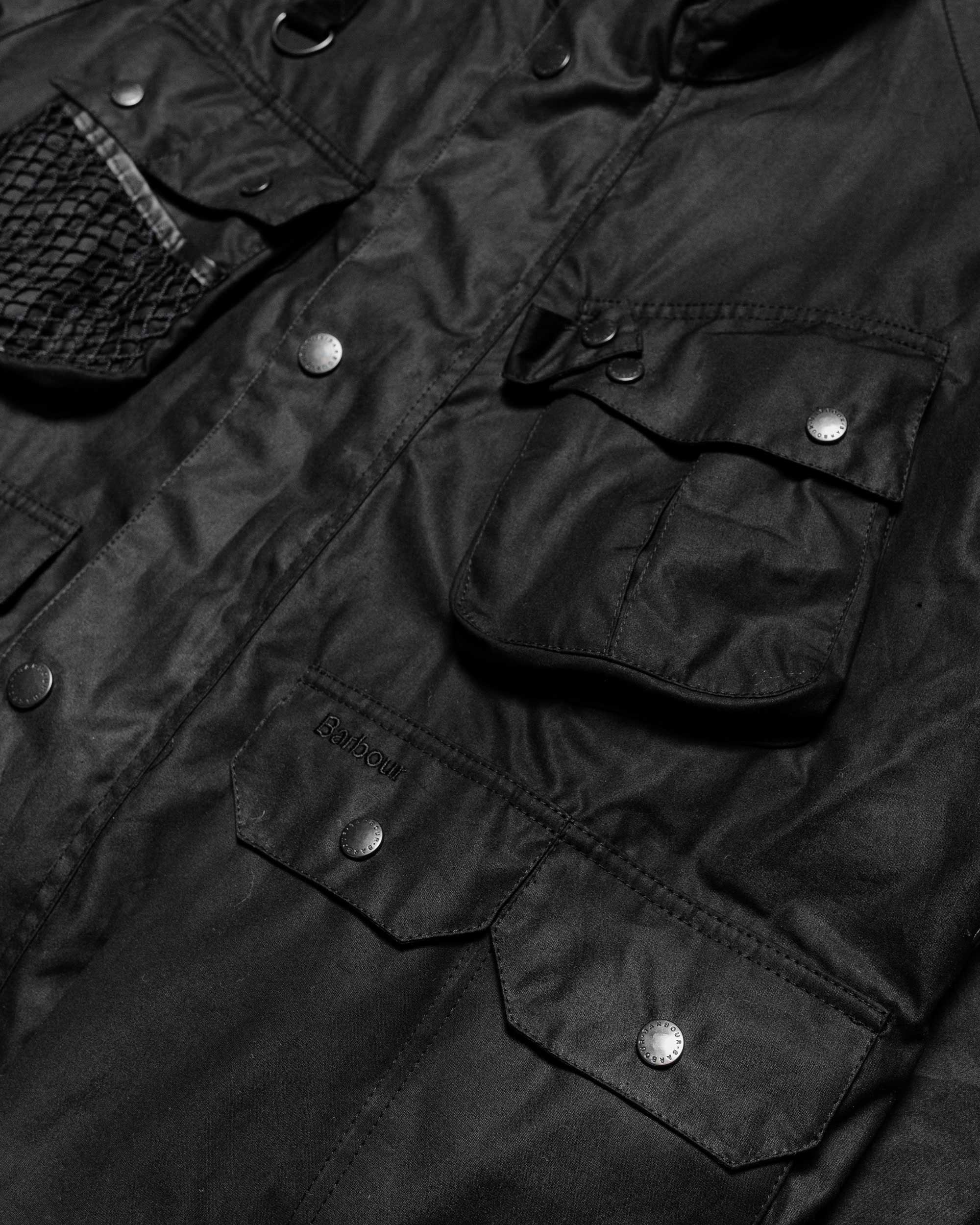 Modified Dryfly Waxed Jacket Black - 5