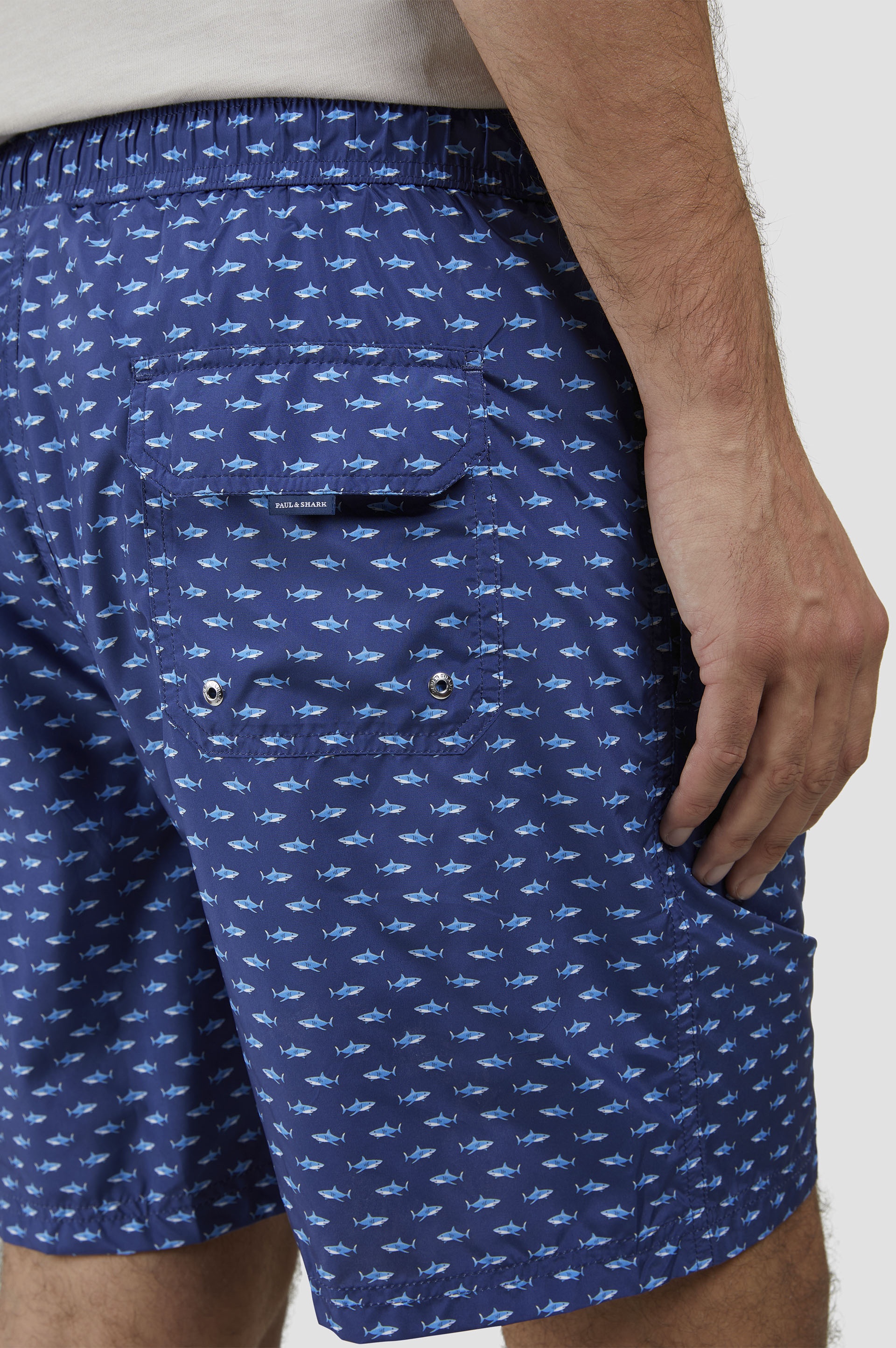 SWIM SHORTS WITH SHARK PRINT - 4