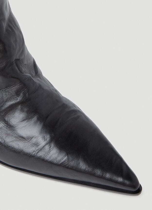【関税込み】Florentine Ankle Boots - Ann Demeulemeester - Bl ANN DEMEULEMEESTER Florentine Ankle Boots - Black - Leather