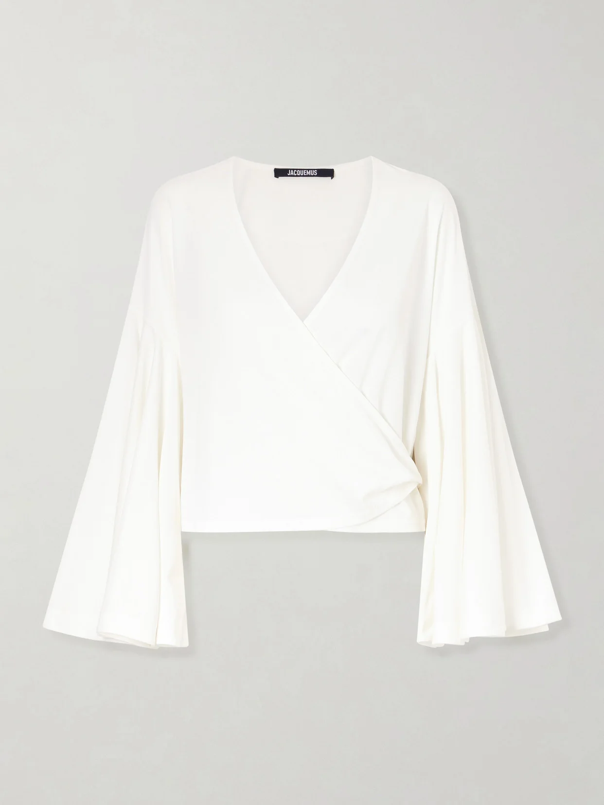 The Ventadou Paper-blend Wrap Top - 1