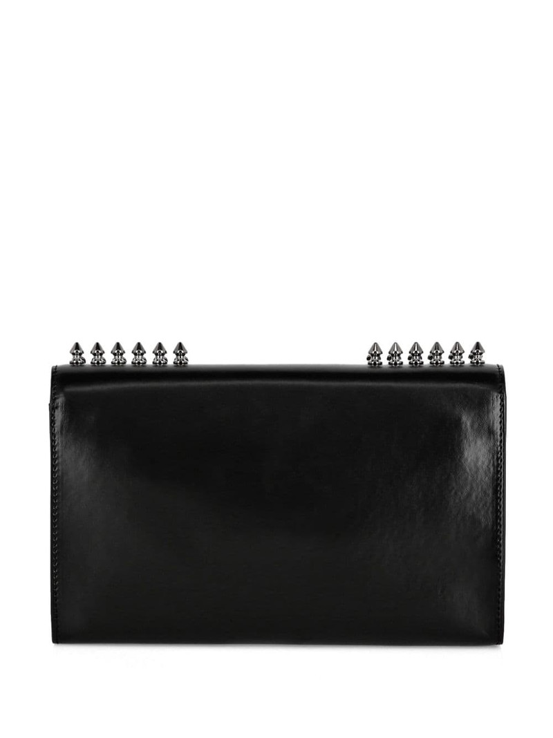 PHILIPP PLEIN stud-embellished leather clutch bag outlook