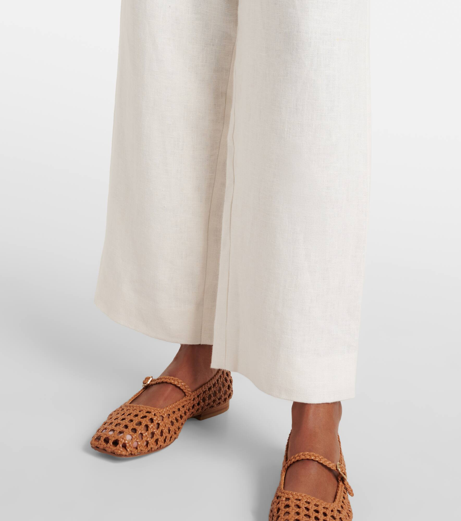 Noelle linen wide-leg pants - 5