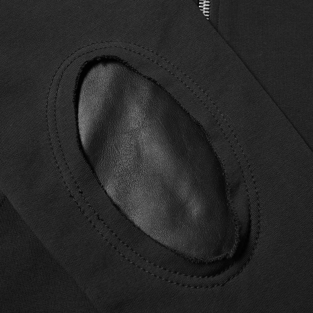 Maison Margiela 14 Leather Elbow Patch Zip Hoody - 3