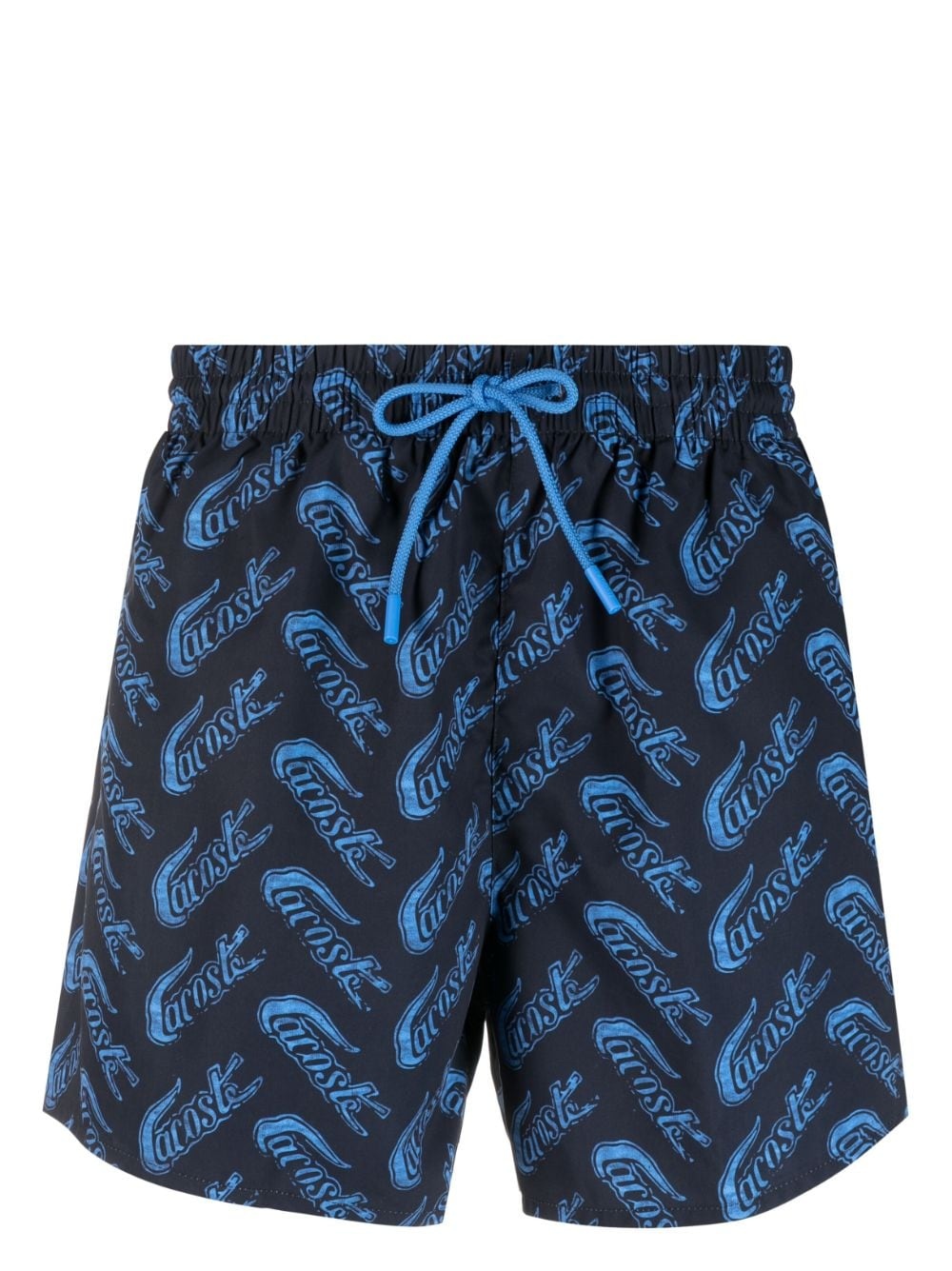 logo-print swim shorts - 1