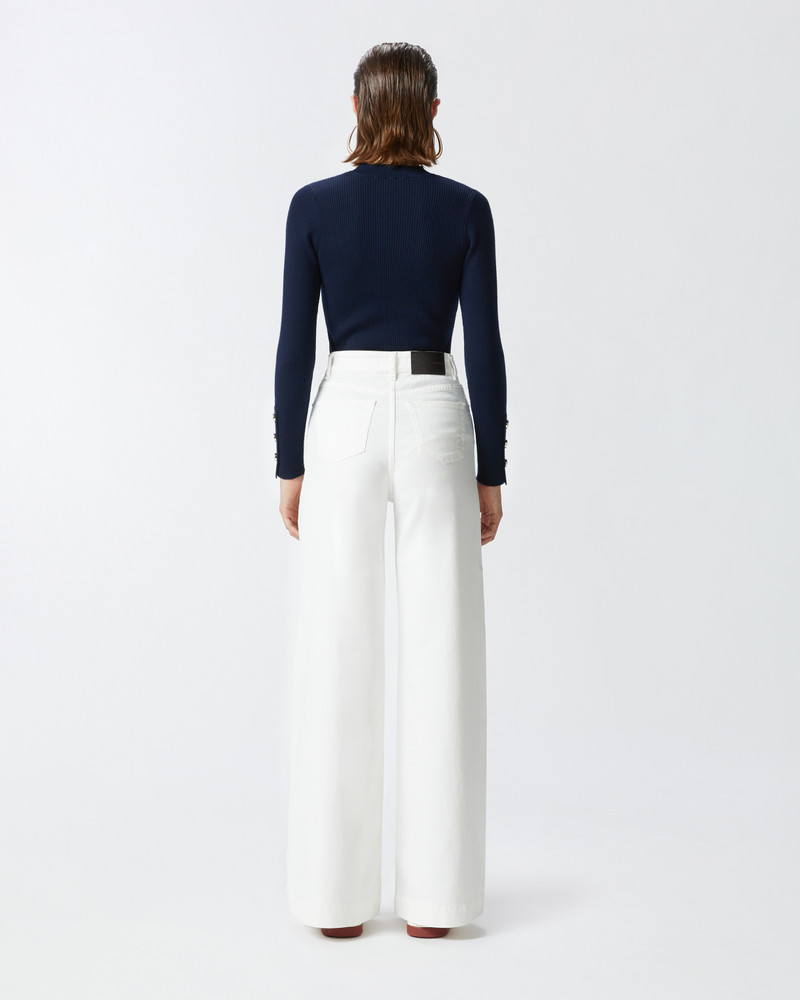 WIDE-LEG TROUSERS IN DYED TWILL 4
